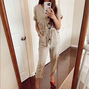 Zara linen jumpsuit